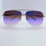 Pilot rimless sunglasses